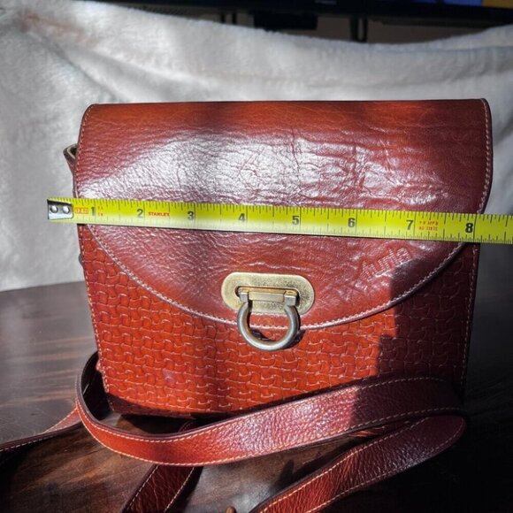 Vintage Furla Leather Crossbody Brown - Picture 3 of 6